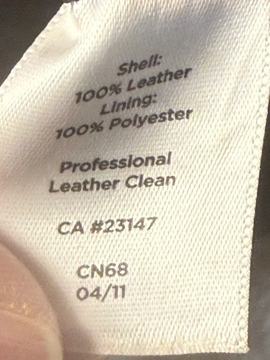 Talbots Black Leather Flat Front Pencil Skirt 6P Minimalist Luxury *note flaw - Picture 6 of 8